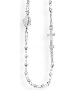 A-MEN ROSARIO: Collana rosario in ARGENTO 925 con PAVE' cristalli, CROBZ3