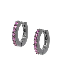 Orecchini Zirconi Fucsia Tennis Mania Amen