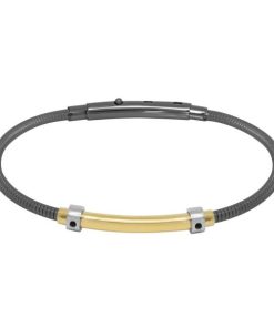 Bracciale Acciaio Pvd Nero Oro ChiMiAma