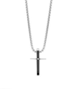 Collana Croce Acciaio ChiMiAma