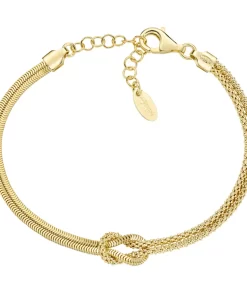 Bracciale Nodo D'Amore Zirconi Ottone Amen